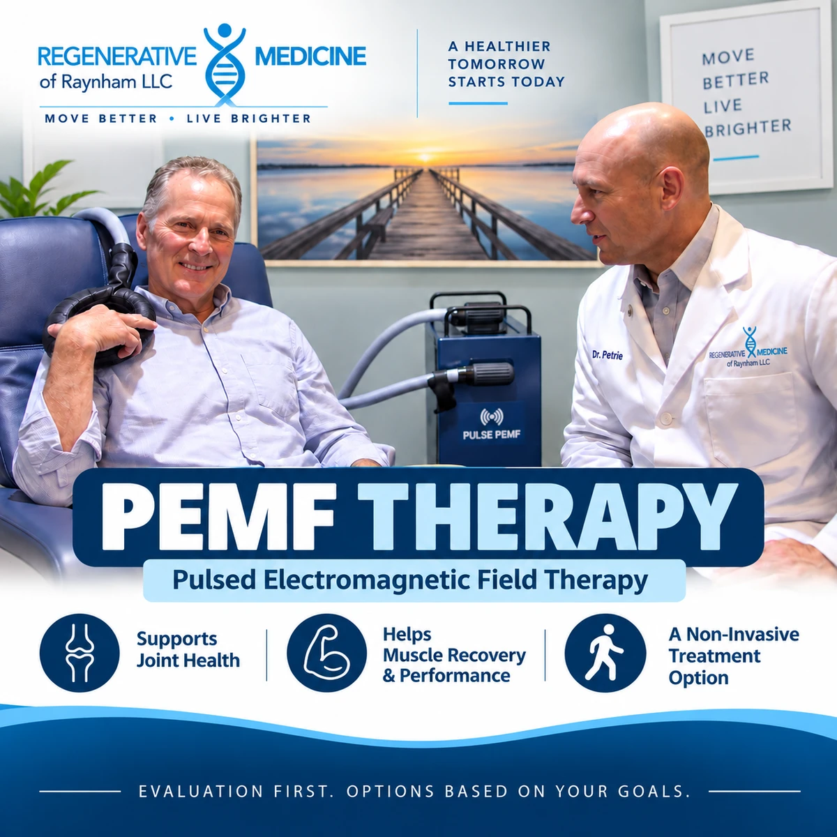 PEMF therapy using Pulse PEMF at Regenerative Medicine of Raynham in Raynham, MA