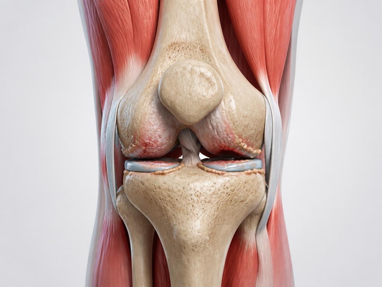 Knee joint and supporting tissue anatomy